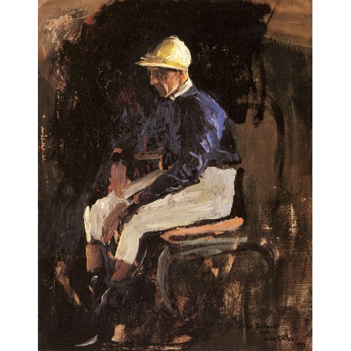 A Portrait of Joe Childs the Rothschild's Jockey