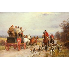 A Hunt Passing a Coach