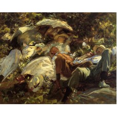 Group with Parasols