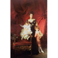Mrs Cazalet and Children Edward and Victor
