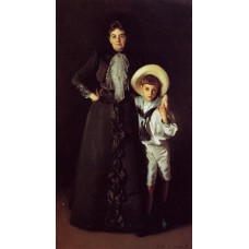 Mrs Edward L Davis and Her Son Livingston Davis