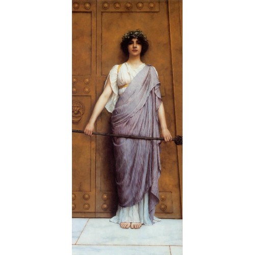At the Gate of the Temple (The Priestess of Bacchus)