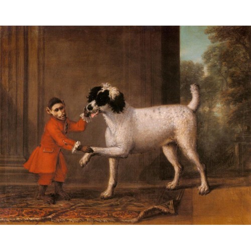 A Favorite Poodle And Monkey Belonging To Thomas Osborn