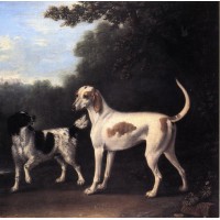 Two of the Duchess of Marlborough's Dogs