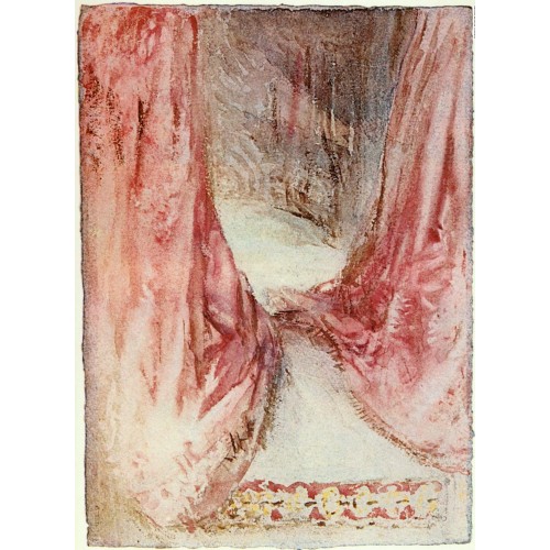 A bed drapery study