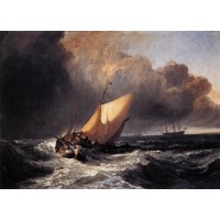 Dutch boats in a gale