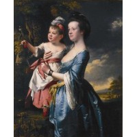 Portrait of Sarah Carver and her daughter Sarah