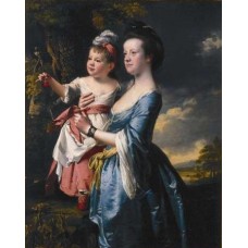 Portrait of Sarah Carver and her daughter Sarah