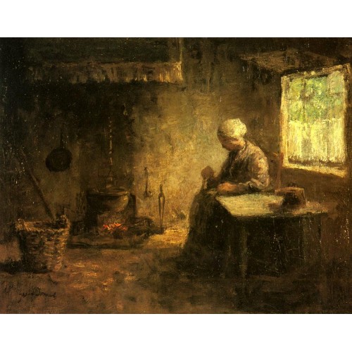 Peasant Woman by a Hearth