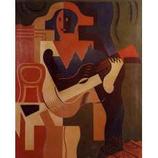 Harlequin with guitar 1919