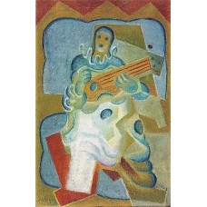 Pierrot playing guitar 1923