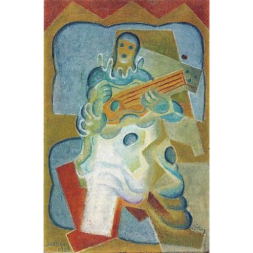 Pierrot playing guitar 1923