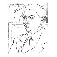 Portrait daniel henry kahnweiler 1921