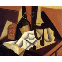 Still life with white tablecloth 1916