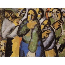 Peasant women in a church