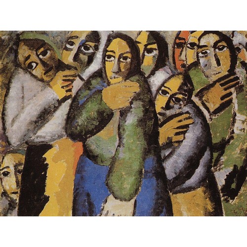 Peasant women in a church