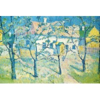 Spring garden in blossom 1904