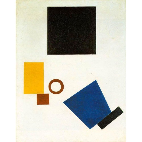 Suprematism self portrait in two dimensions 1915