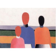 Three woman figures