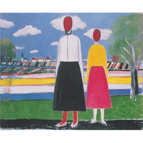 Two figures in a landscape 1932