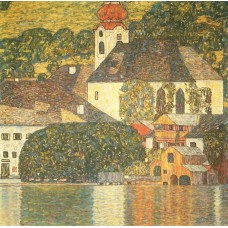 Chruch in unterach on the attersee