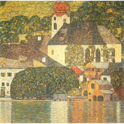 Chruch in unterach on the attersee