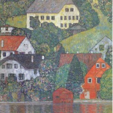 Houses at unterach on the attersee 1