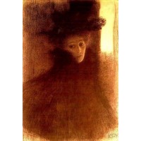 Lady with cape and hat