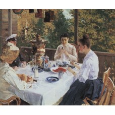 At the tea table 1888