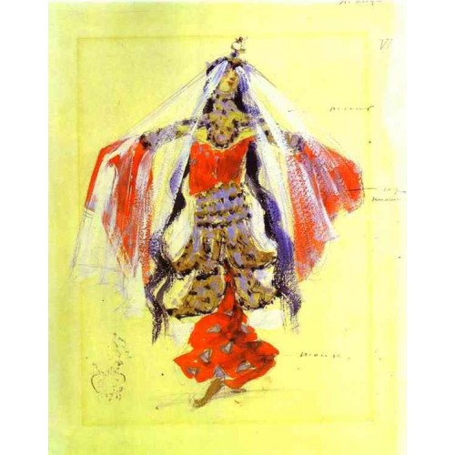 Dancer costume design for rubinstein s opera