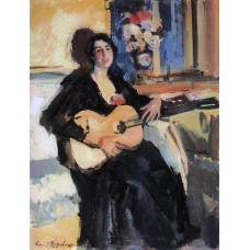 Lady with a guitar 1911