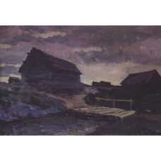 Landscape with cottages 1894