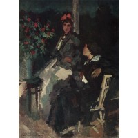 On the terrace 1920