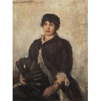 Portrait of olga alyabyeva 1889