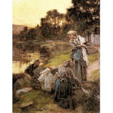 Washerwomen by the Banks of the Marne 3