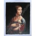 Portrait of Cecilia Gallerani - oil painting reproduction