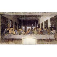 The Last Supper (with names of Apostles labelled)