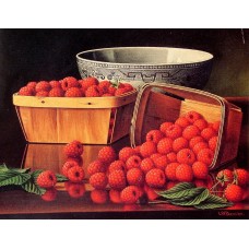 Baskets of Raspberries