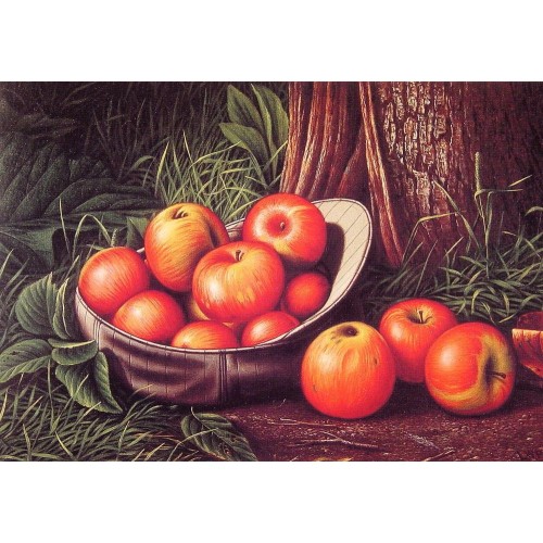 Still Life with Apples in a New York Giants Cap