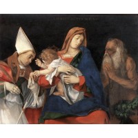 Madonna and Child with St Flavian and St Onophrius