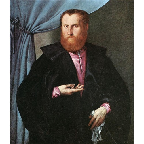 Portrait of a Man in Black Silk Cloak