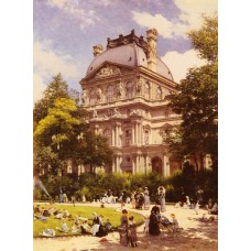 The Gardens of the Carrousel and the Richelieu Pavillion in 