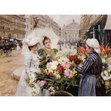 The Flower Seller Avenue de L'Opera Paris