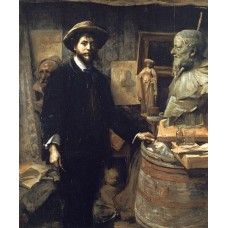 The Sculptor Jean Carries in his Atelier