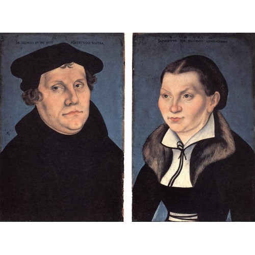 Diptych with the Portraits of Luther and his Wife