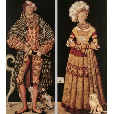 Portraits of Duke of Saxony and his wife Katharina von Meckl