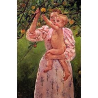 Baby Reaching for an Apple