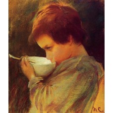 Child Drinking Milk