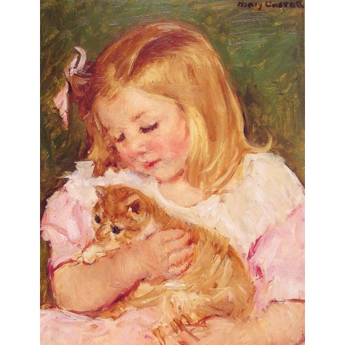 Sara Holding A Cat