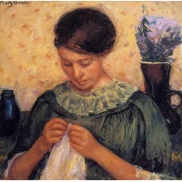 Woman Sewing